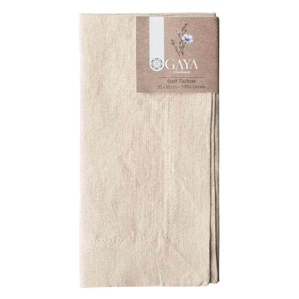 Cloth Placemat 35 x 50 cm brown — Gaya Ambiente