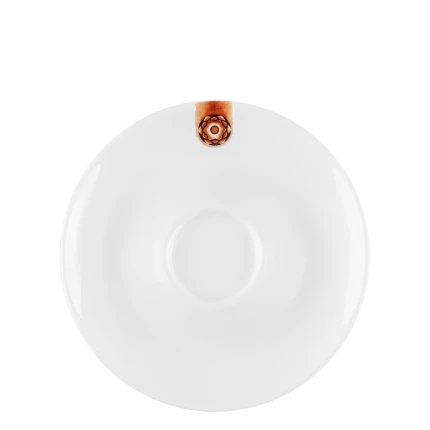 Mocca podsalka s hnedym ornamentom 12,5 cm Gaya RGB