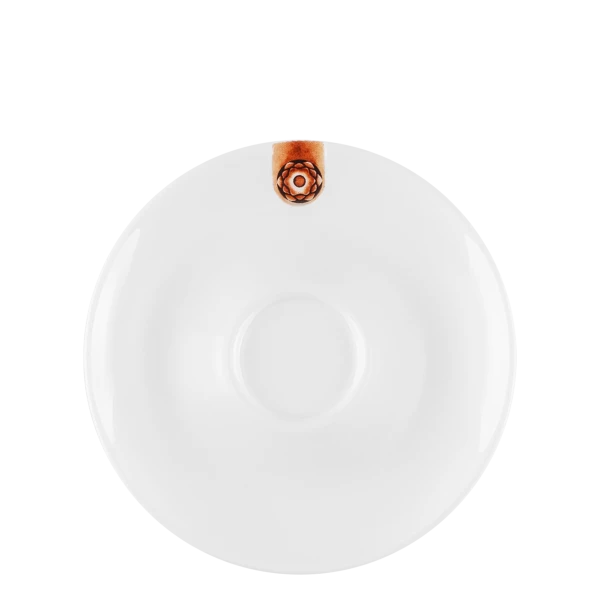 Mocca-Untere mit braunem Ornament 12,5 cm – Gaya RGB