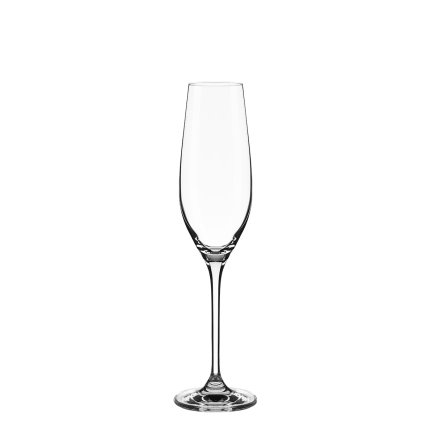 Gläser Champagner 210 ml 6-tlg. Set - Premium Glas Crystal