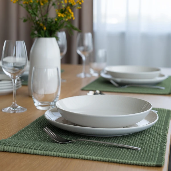 Placemat 33 x 49 cm antique green — Elements Ambiente