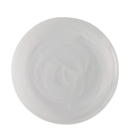 Teller flach weiss 28 cm - Elements Glas