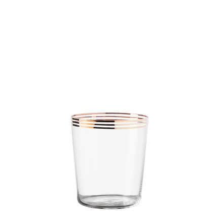 Tumbler 440 ml s 3 zlatými pruhmi - 21st Century Glas Lunasol