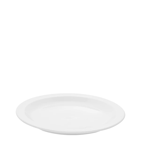 Mělký talíř s okrajem 24 cm — Tosca bílý
