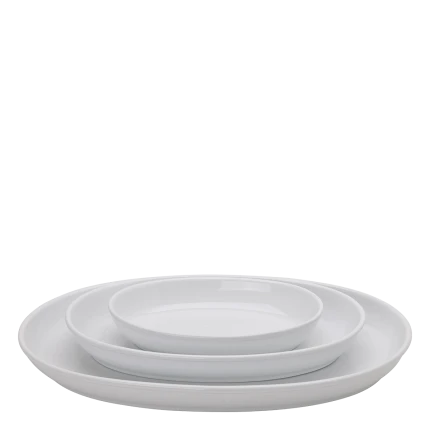 Oven dish oval 35 x 23 x 4.5 cm — Tosca white