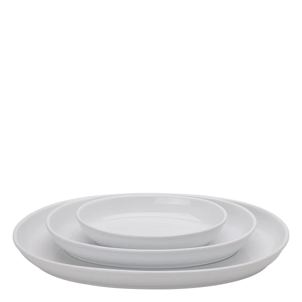Oven dish oval 35 x 23 x 4.5 cm — Tosca white