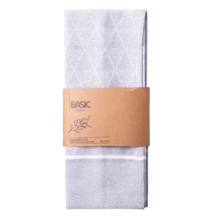 Kitchen Towel 50 x 70 cm Silver Melange, 2 pcs — BASIC Ambiente