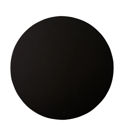 Placemat circle PVC black ø 38 cm — Elements Ambiente