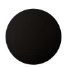 Placemat circle PVC black ø 38 cm — Elements Ambiente