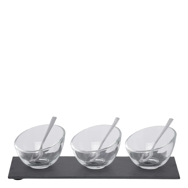 set misiek na předkrm, 7ks — FLOW Slate