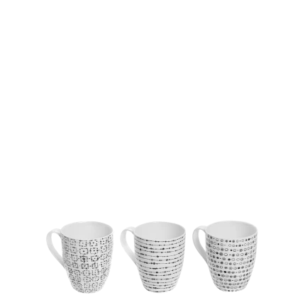 Mug Set 3-pcs. Dots — BASIC Lunasol