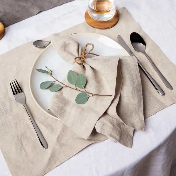 Cloth Napkin 50 x 50 cm brown, 2 pcs — Gaya Ambiente