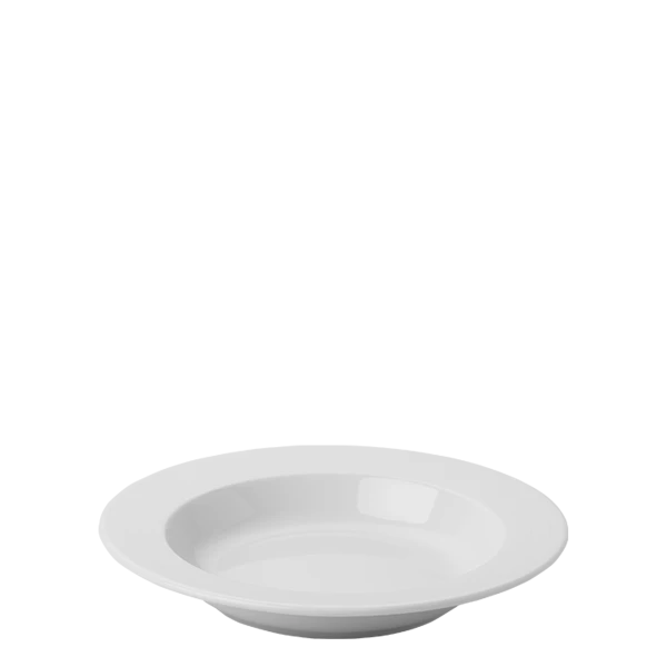 Plate deep Relief 22.5 cm — Chic Relief white