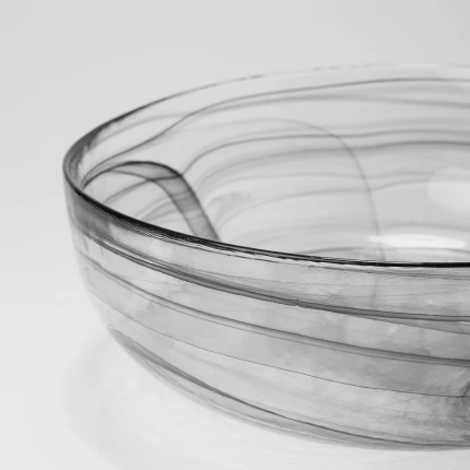 Bowl 21 cm — Elements Glass black