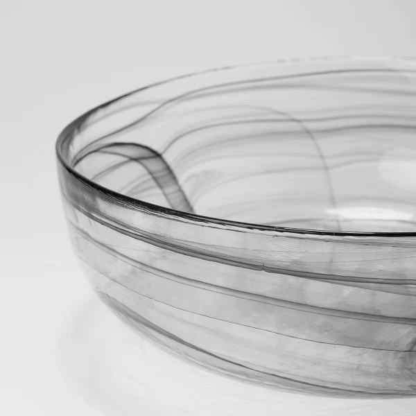 Miska čierna 21 cm - Elements Glass