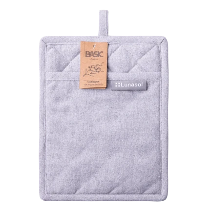 Chňapka 19 x 24 cm stříbrná melange — BASIC Ambiente