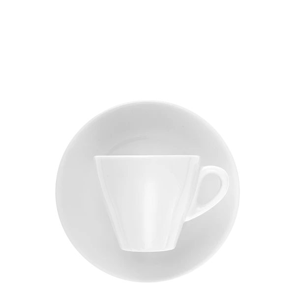 Mocca cup 90ml, Italian form — Chic white