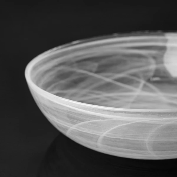 Miska biela 18 cm - Elements Glass