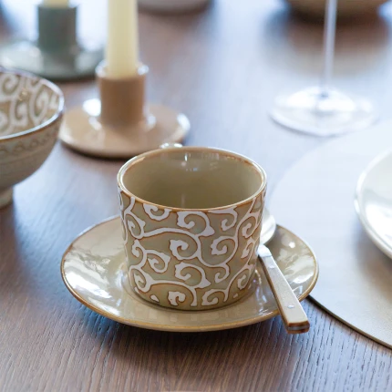 Kaffee Untere Ø 14.2 cm, H: 2 cm - Levante Pearl