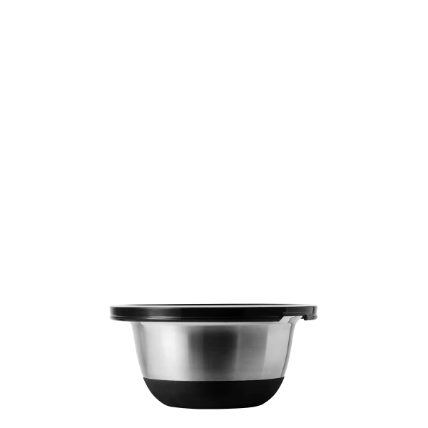 Rührschüssel-Set CNS 8-tlg. mit Kunststoffdeckel und rutschfestem Silikon-Boden Basic Kitchen