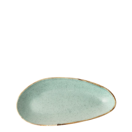 Talíř oválný 25 cm — Gaya Sand tyrkysový Lunasol