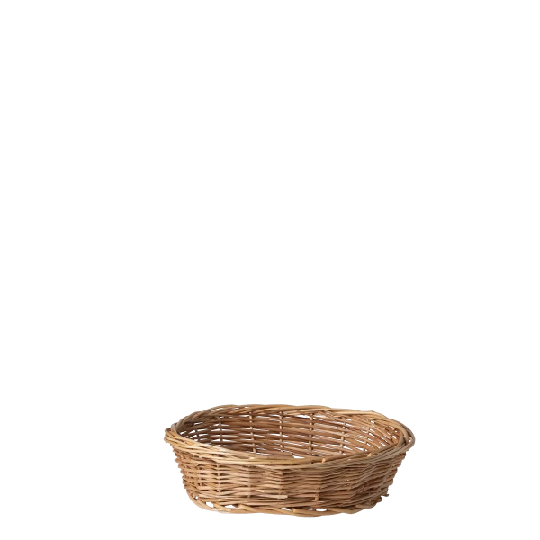 Oval wicker bread basket 28 × 22 × 8 cm — Flow Wicker