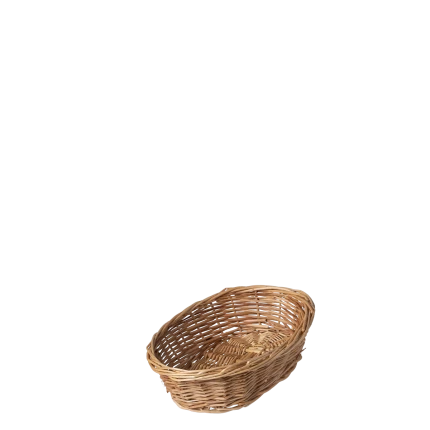 Oval wicker bread basket 28 × 22 × 8 cm — Flow Wicker