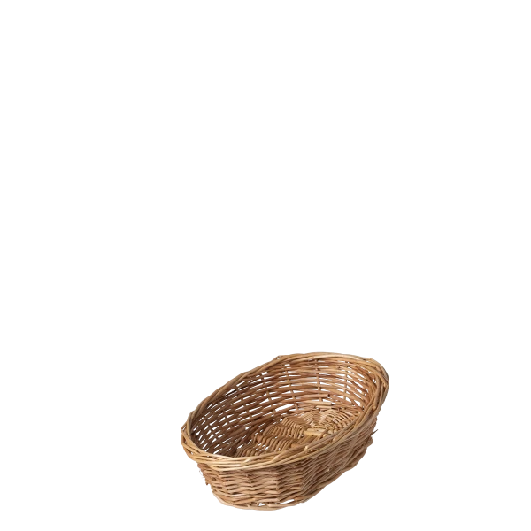 Weiden-Brotkorb oval konisch, 28 x 22 x 8 cm — FLOW Wicker