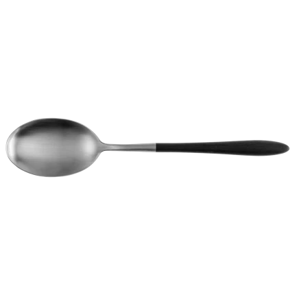 Serving Spoon — GAYA Exeter handle grey-black all satin