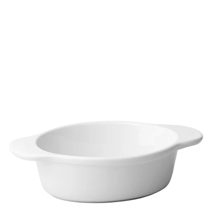 Oven dish with Lid oval — Univers weiss