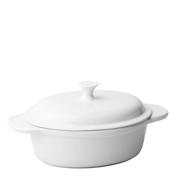 Cocotte oval — Univers weiss