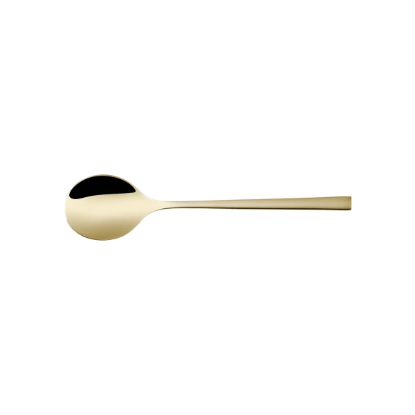 Soup Spoon — Living PVD Champagne all mirror