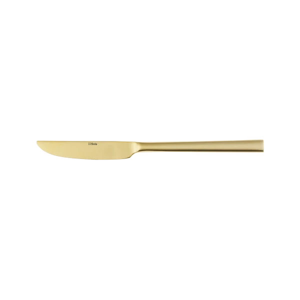 Dessert Knife — Living PVD Champagne all mirror