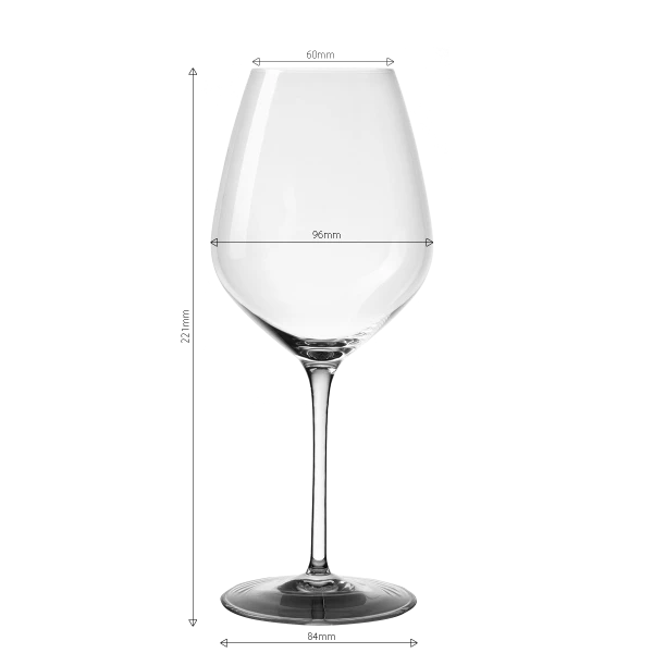 Rotweinglas 570 ml — Optima Glas Lunasol