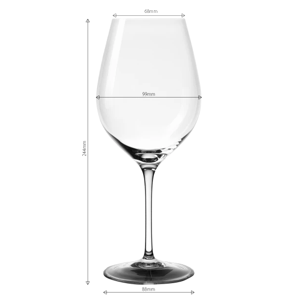 Rotweinglas 660 ml — Optima Glas Lunasol
