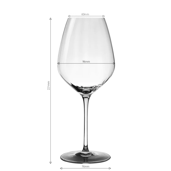 Sklenice na červené víno 570 ml — Optima Line Glas Lunasol