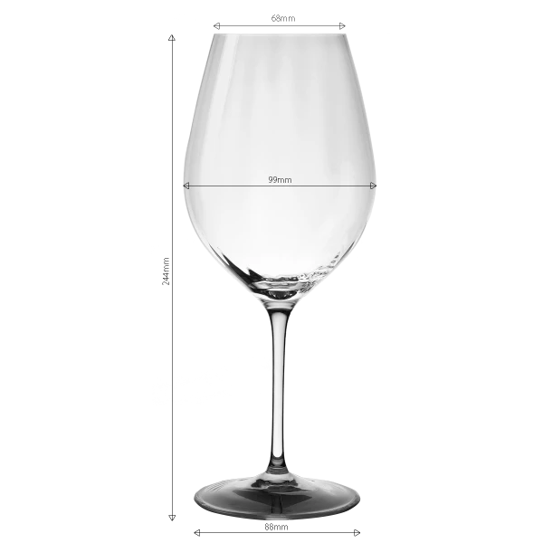 Pohár na červené víno 660 ml — Optima Line Glas Lunasol