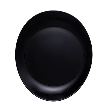 Ovaler Teller 30x26 cm - Arcoroc Evolutions schwarz