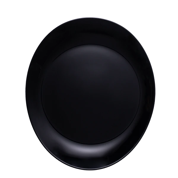 Ovaler Teller 30x26 cm - Arcoroc Evolutions schwarz