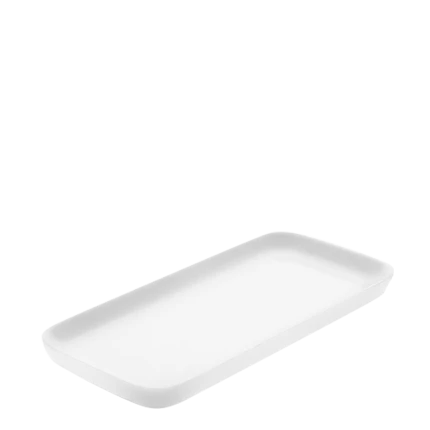 Rectangular plate 20 × 9 cm — Univers weiss