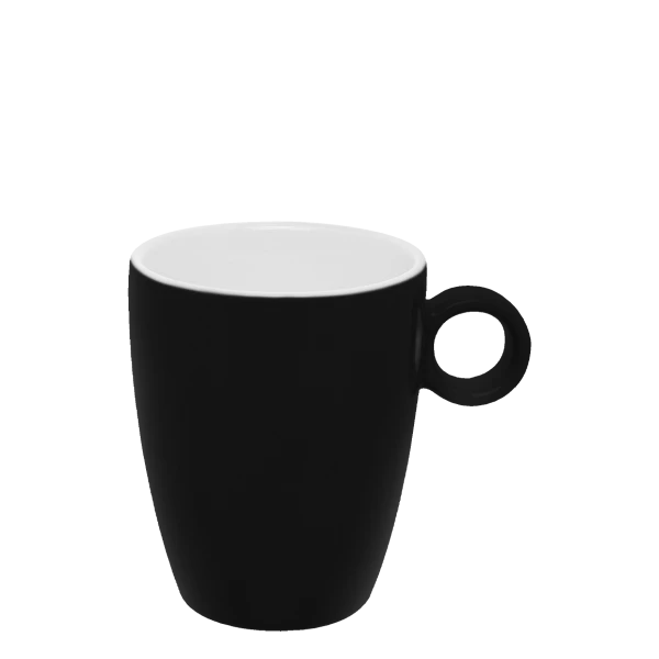 Coffee cup 190 ml, high — Gaya Atelier black