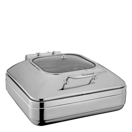 Chafing Dish 2/3, Deckel mit Sichtfenster — Lunasol Service CNS 18/10