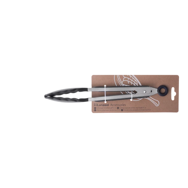 Kochzange Silikon mit CNS-Griff 27 cm — Lunasol