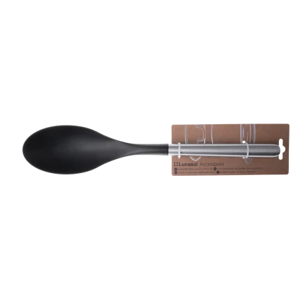 Solid Spoon Nylon with Stainless Steel handle 35 cm — Lunasol
