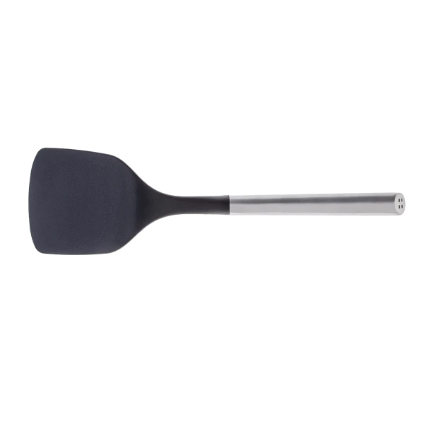 Pevná obracečka Nylon s rukojetí z nerezavějící oceli 34 cm — Lunasol