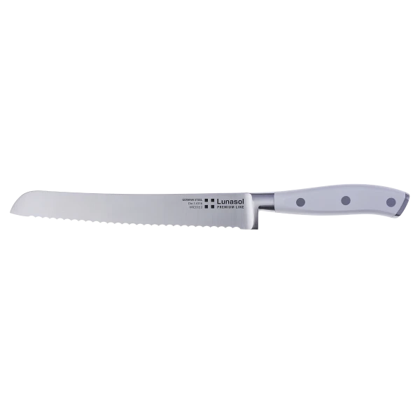 Bread Knife 200 mm / 8 - Lunasol Premium Knife white"