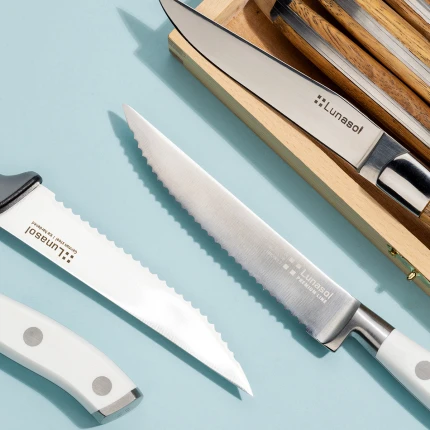 Steak Knife 11.4 cm / 4.5 - Lunasol Premium Knife white"