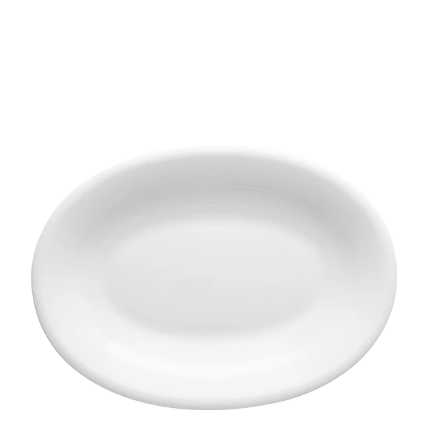 Talíř oválný 28 cm — Chic Relief bílý