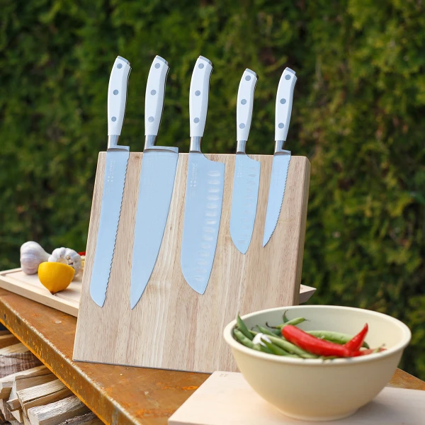 Bread Knife 200 mm / 8 - Lunasol Premium Knife white"