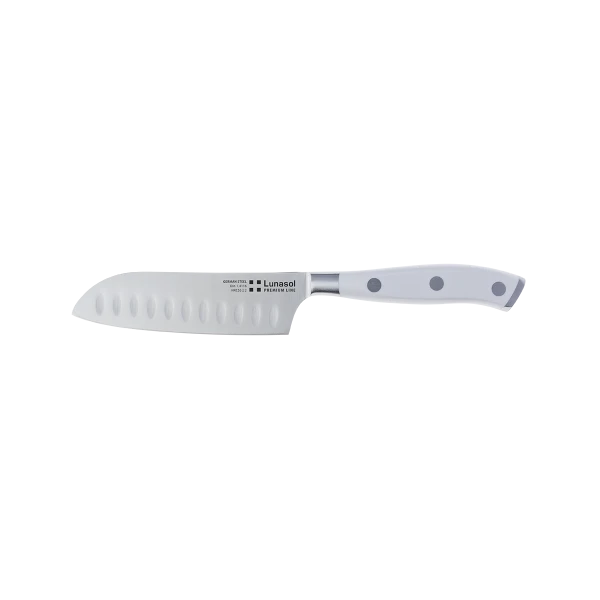 Santoku Knife 12.7 cm / 5 - Lunasol Premium Knife white"